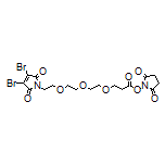 2,5-Dioxopyrrolidin-1-yl 3-[2-[2-[2-(3,4-Dibromo-2,5-dioxo-2,5-dihydro-1H-pyrrol-1-yl)ethoxy]ethoxy]ethoxy]propanoate