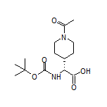 (R)-2-(1-Acetyl-4-piperidyl)-2-(Boc-amino)acetic Acid