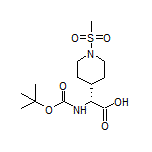 (R)-2-(Boc-amino)-2-[1-(methylsulfonyl)-4-piperidyl]acetic Acid