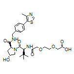2-[2-[2-[[(S)-1-[(2S,4R)-4-Hydroxy-2-[[4-(4-methylthiazol-5-yl)benzyl]carbamoyl]pyrrolidin-1-yl]-3,3-dimethyl-1-oxobutan-2-yl]amino]-2-oxoethoxy]ethoxy]acetic Acid