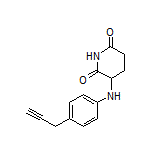 3-[[4-(Prop-2-yn-1-yl)phenyl]amino]piperidine-2,6-dione