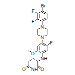 3-[[4-[4-(4-Bromo-2,3-difluorophenyl)piperazin-1-yl]-5-fluoro-2-methoxyphenyl]amino]piperidine-2,6-dione