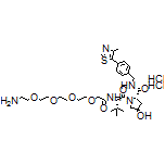 (2S,4R)-1-[(S)-17-Amino-2-(tert-butyl)-4-oxo-6,9,12,15-tetraoxa-3-azaheptadecan-1-oyl]-4-hydroxy-N-[4-(4-methylthiazol-5-yl)benzyl]pyrrolidine-2-carboxamide Dihydrochloride