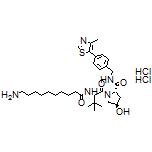 (2S,4R)-1-[(S)-2-(10-Aminodecanamido)-3,3-dimethylbutanoyl]-4-hydroxy-N-[4-(4-methylthiazol-5-yl)benzyl]pyrrolidine-2-carboxamide Dihydrochloride