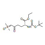 Ethyl (R)-2-(Boc-amino)-6-[dimethyl(oxo)-l6-sulfanylidene]-5-oxohexanoate