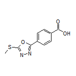 4-[5-(Methylthio)-1,3,4-oxadiazol-2-yl]benzoic Acid
