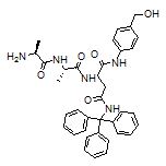 (S)-2-[(S)-2-[(S)-2-Aminopropanamido]propanamido]-N1-[4-(hydroxymethyl)phenyl]-N4-tritylsuccinamide