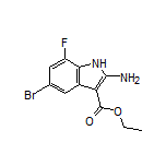 Ethyl 2-Amino-5-bromo-7-fluoro-1H-indole-3-carboxylate