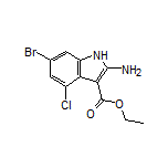 Ethyl 2-Amino-6-bromo-4-chloro-1H-indole-3-carboxylate