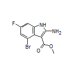 Methyl 2-Amino-4-bromo-6-fluoro-1H-indole-3-carboxylate