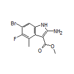 Methyl 2-Amino-6-bromo-5-fluoro-4-methyl-1H-indole-3-carboxylate