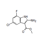 Methyl 2-Amino-5-chloro-7-fluoro-1H-indole-3-carboxylate