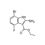 Ethyl 2-Amino-7-bromo-4-fluoro-1H-indole-3-carboxylate
