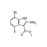 Methyl 2-Amino-7-bromo-4-fluoro-1H-indole-3-carboxylate
