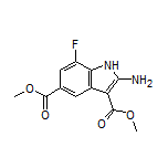 Dimethyl 2-Amino-7-fluoro-1H-indole-3,5-dicarboxylate