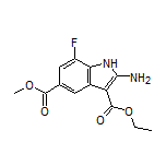3-Ethyl 5-Methyl 2-Amino-7-fluoro-1H-indole-3,5-dicarboxylate