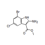 Methyl 2-Amino-7-bromo-5-chloro-1H-indole-3-carboxylate