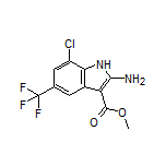Methyl 2-Amino-7-chloro-5-(trifluoromethyl)-1H-indole-3-carboxylate