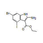Ethyl 2-Amino-6-bromo-4-iodo-1H-indole-3-carboxylate