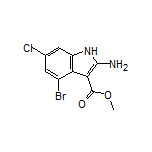 Methyl 2-Amino-4-bromo-6-chloro-1H-indole-3-carboxylate