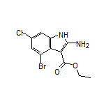 Ethyl 2-Amino-4-bromo-6-chloro-1H-indole-3-carboxylate