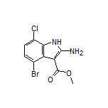 Methyl 2-Amino-4-bromo-7-chloro-1H-indole-3-carboxylate