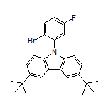 9-(2-Bromo-5-fluorophenyl)-3,6-di-tert-butyl-9H-carbazole