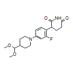 3-[4-[4-(Dimethoxymethyl)piperidin-1-yl]-2-fluorophenyl]piperidine-2,6-dione