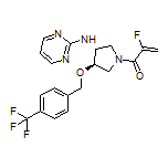 2-Fluoro-1-[(3R,4R)-3-(pyrimidin-2-ylamino)-4-[[4-(trifluoromethyl)benzyl]oxy]pyrrolidin-1-yl]prop-2-en-1-one