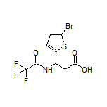 3-(5-Bromothiophen-2-yl)-3-(2,2,2-trifluoroacetamido)propanoic Acid