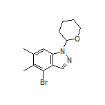 4-Bromo-5,6-dimethyl-1-(tetrahydro-2H-pyran-2-yl)-1H-indazole