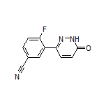 4-Fluoro-3-(6-oxo-3,6-dihydropyridazin-3-yl)benzonitrile