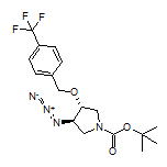 (3R,4R)-3-Azido-1-Boc-4-[[4-(trifluoromethyl)benzyl]oxy]pyrrolidine