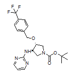 N-[(3R,4R)-1-Boc-4-[[4-(trifluoromethyl)benzyl]oxy]pyrrolidin-3-yl]pyrimidin-2-amine