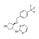 N-[(3R,4R)-4-[[4-(Trifluoromethyl)benzyl]oxy]pyrrolidin-3-yl]pyrimidin-2-amine