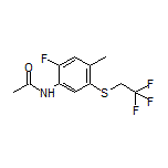 N-[2-Fluoro-4-methyl-5-[(2,2,2-trifluoroethyl)thio]phenyl]acetamide