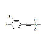 2-Bromo-1-fluoro-4-[(methylsulfonyl)ethynyl]benzene
