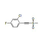 2-Chloro-4-fluoro-1-[(methylsulfonyl)ethynyl]benzene