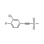 2-Chloro-1-fluoro-4-[(methylsulfonyl)ethynyl]benzene