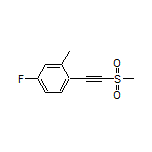 4-Fluoro-2-methyl-1-[(methylsulfonyl)ethynyl]benzene