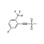 4-Fluoro-2-[(methylsulfonyl)ethynyl]-1-(trifluoromethyl)benzene