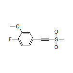 1-Fluoro-2-methoxy-4-[(methylsulfonyl)ethynyl]benzene