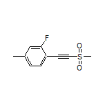 2-Fluoro-4-methyl-1-[(methylsulfonyl)ethynyl]benzene