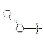 1-(Benzyloxy)-3-[(methylsulfonyl)ethynyl]benzene