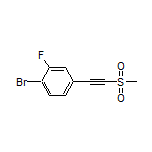 1-Bromo-2-fluoro-4-[(methylsulfonyl)ethynyl]benzene