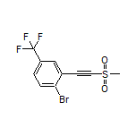 1-Bromo-2-[(methylsulfonyl)ethynyl]-4-(trifluoromethyl)benzene