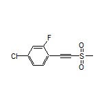 4-Chloro-2-fluoro-1-[(methylsulfonyl)ethynyl]benzene