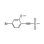 4-Bromo-2-methoxy-1-[(methylsulfonyl)ethynyl]benzene