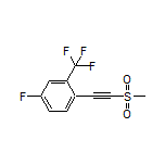 4-Fluoro-1-[(methylsulfonyl)ethynyl]-2-(trifluoromethyl)benzene