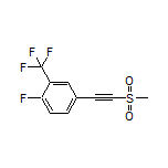 1-Fluoro-4-[(methylsulfonyl)ethynyl]-2-(trifluoromethyl)benzene